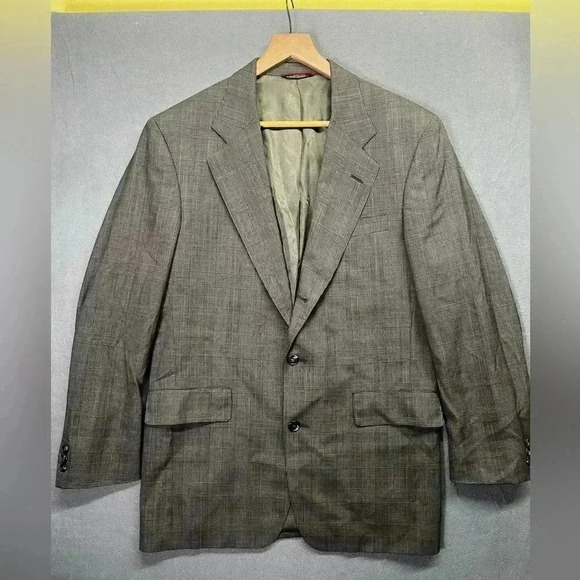 Jos. A Bank Business Express 100% Wool Blazer Sports Coat Mens 40S Gray jacket - Picture 1 of 9